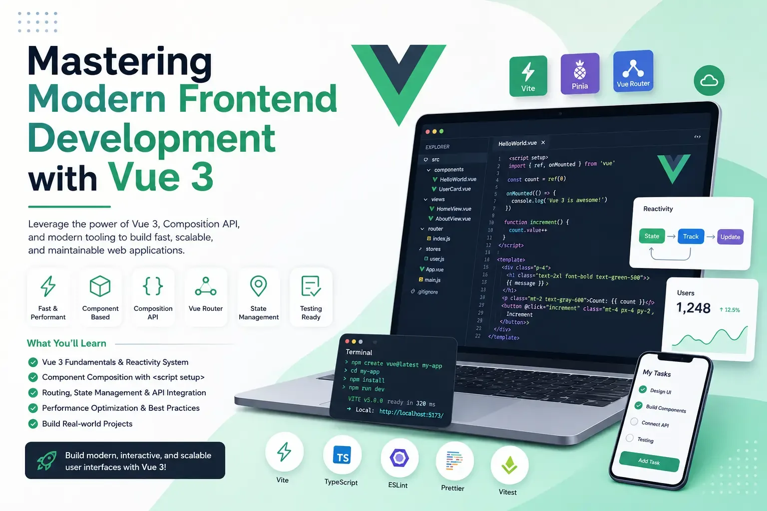 Mastering Modern Frontend Development with Vue 3